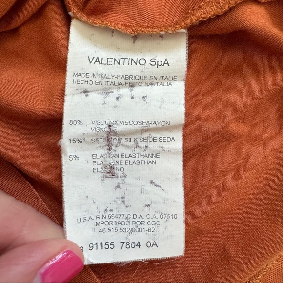 Valentino Roma Classic Orange Hue Tank Top Size XS - Picture 5 of 7